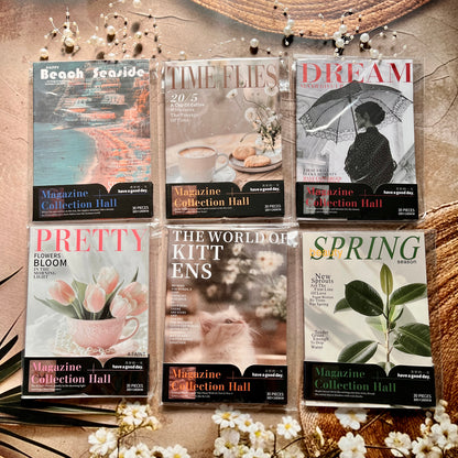 30 Sheets Loose Leaf Magazine Collection Series Retro Scrapbooking Paper
