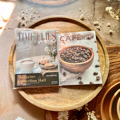 30 Sheets Loose Leaf Magazine Collection Series Retro Scrapbooking Paper
