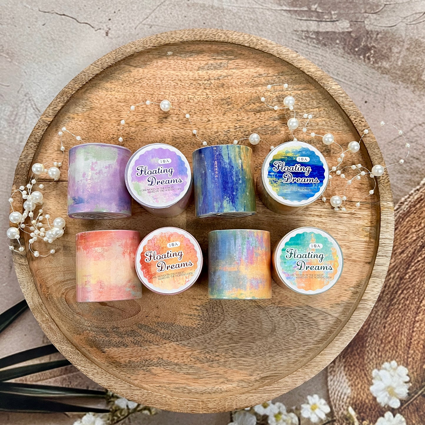 1 Roll Dreams of The Floating World Series Retro style Decals Tape