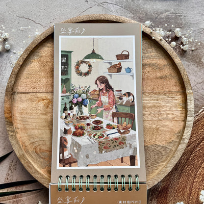 31 Pcs Notes From Living Alone Series Scene-Building 3D Sticker Book