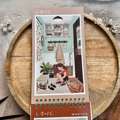 31 Pcs Notes From Living Alone Series Scene-Building 3D Sticker Book