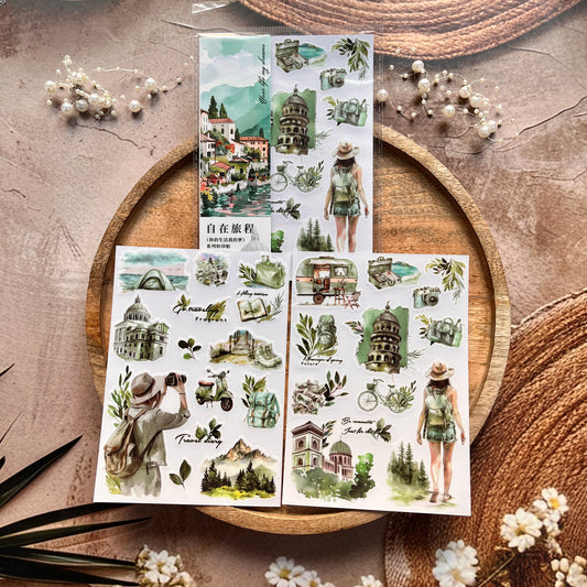 2 Sheets Your Life My Dream Series Transfer Journaling Stickers