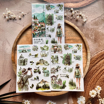 2 Sheets Your Life My Dream Series Transfer Journaling Stickers