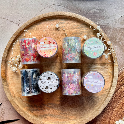 1 Roll Patel Whisper Die-Cut Flower Decorative Journal Tape