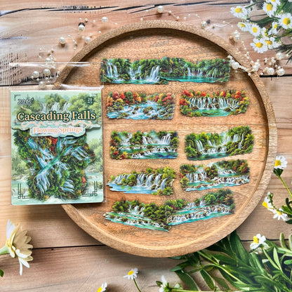 20 Pcs Mountain Retreat Series Journal Stickers