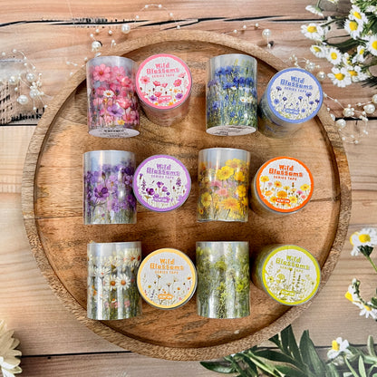 1 Roll Wild Blossom Series Floral Journaling Embellishments Tape