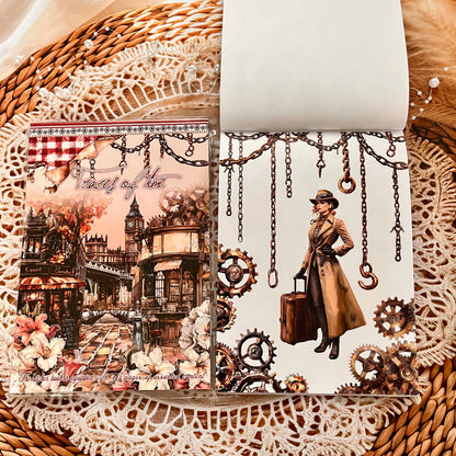 20 Sheets Character flower castle Handbook Decoration Sticker Book