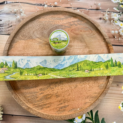 1 Roll Wandering Green Pasture Series Scenery Themed Tape