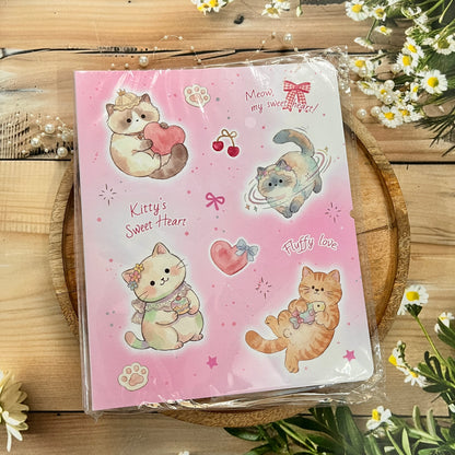 1 Pc Sweet and Cute Cats and Dogs Organizer or Photo Album Notebook