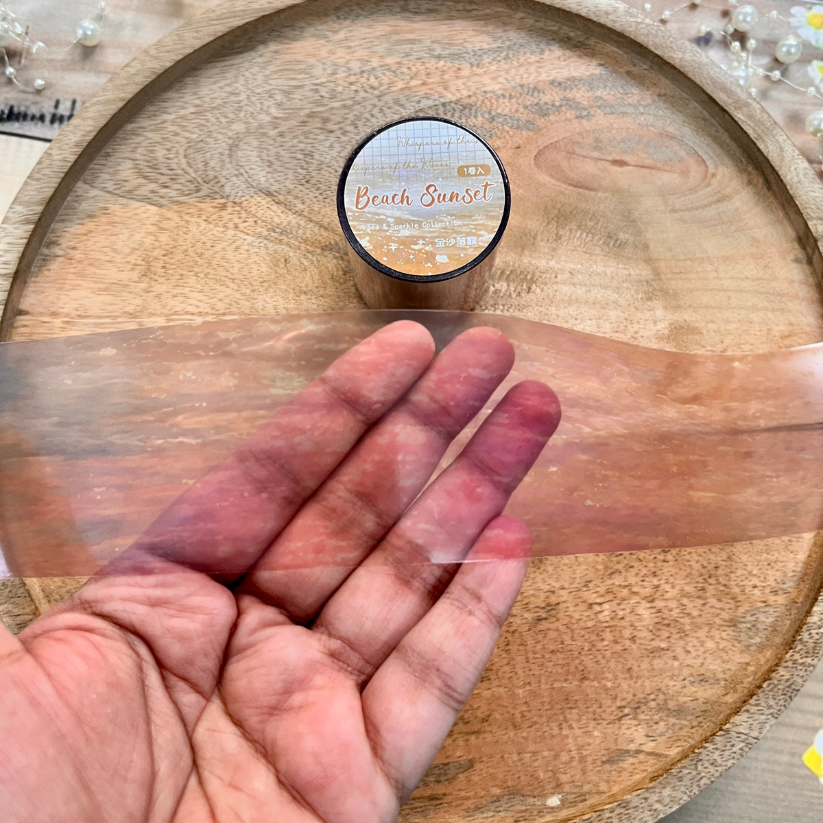1 Roll The Starry Whispers of The Waves Series Transparent Tape