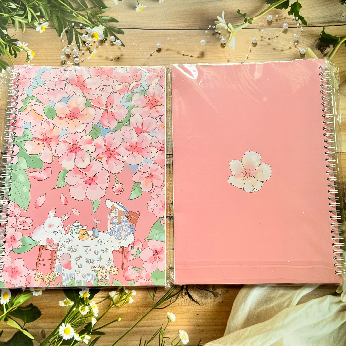 1 Pc A4 Sakura release paper double-sided loose leaf ledger Sticker storage coil book