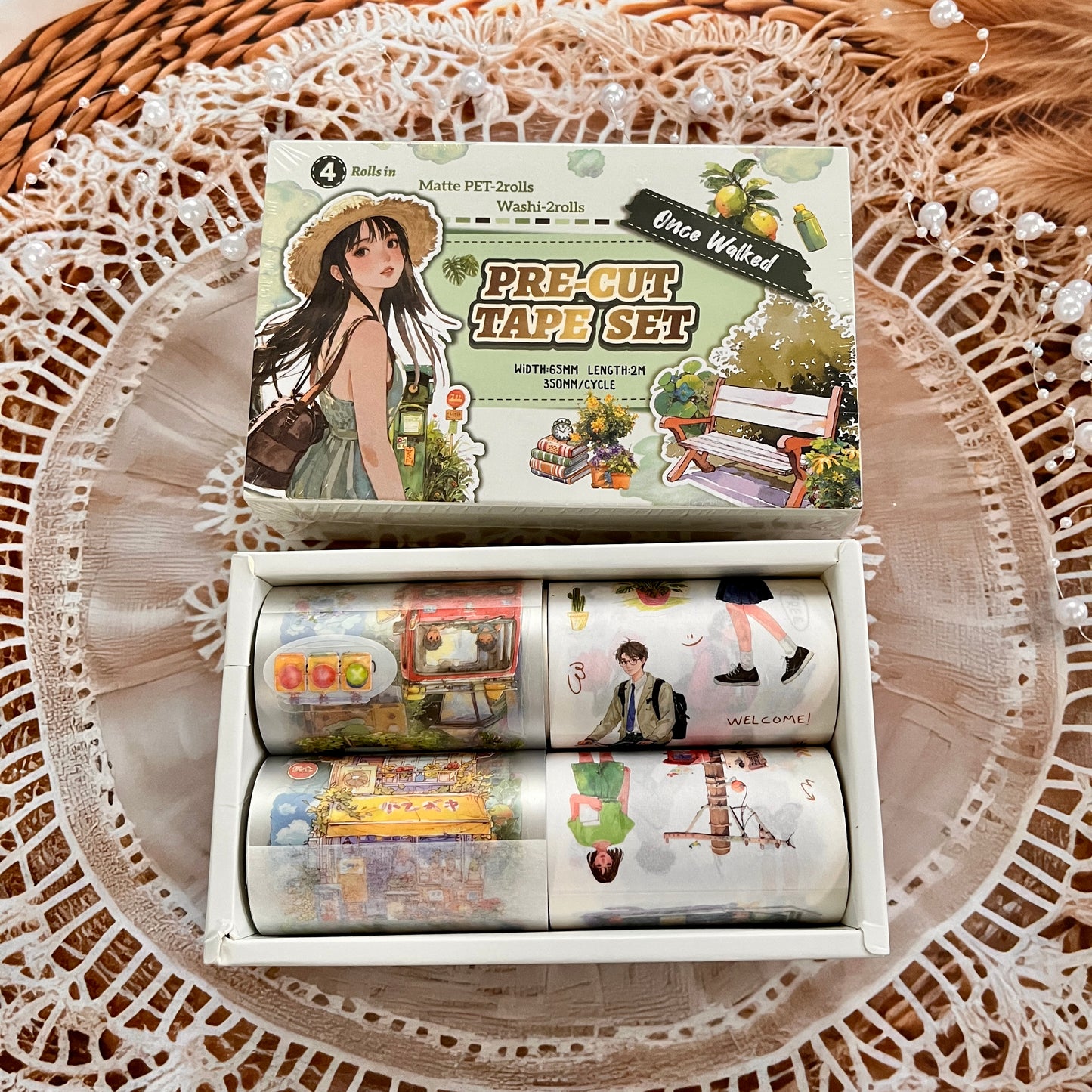 4 Rolls Surprise Time Series INS Characters Life Theme Tape Box