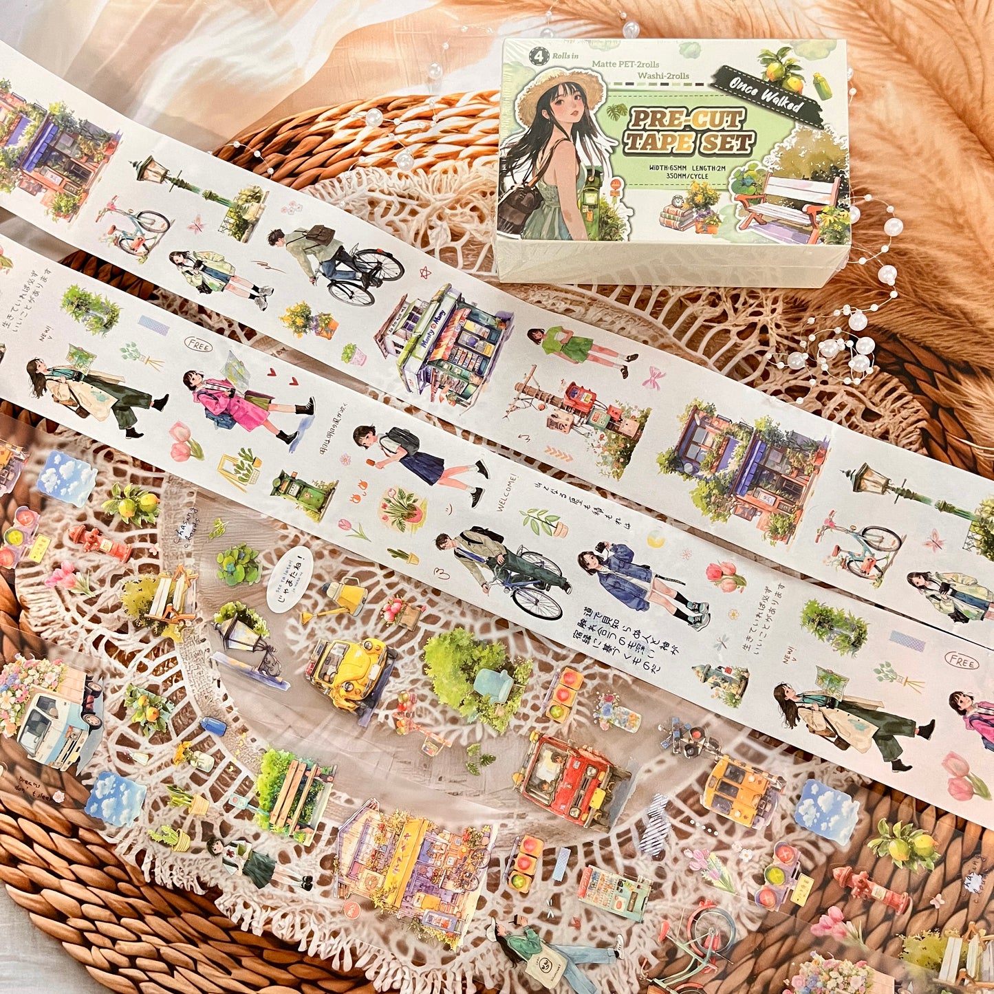 4 Rolls Surprise Time Series INS Characters Life Theme Tape Box
