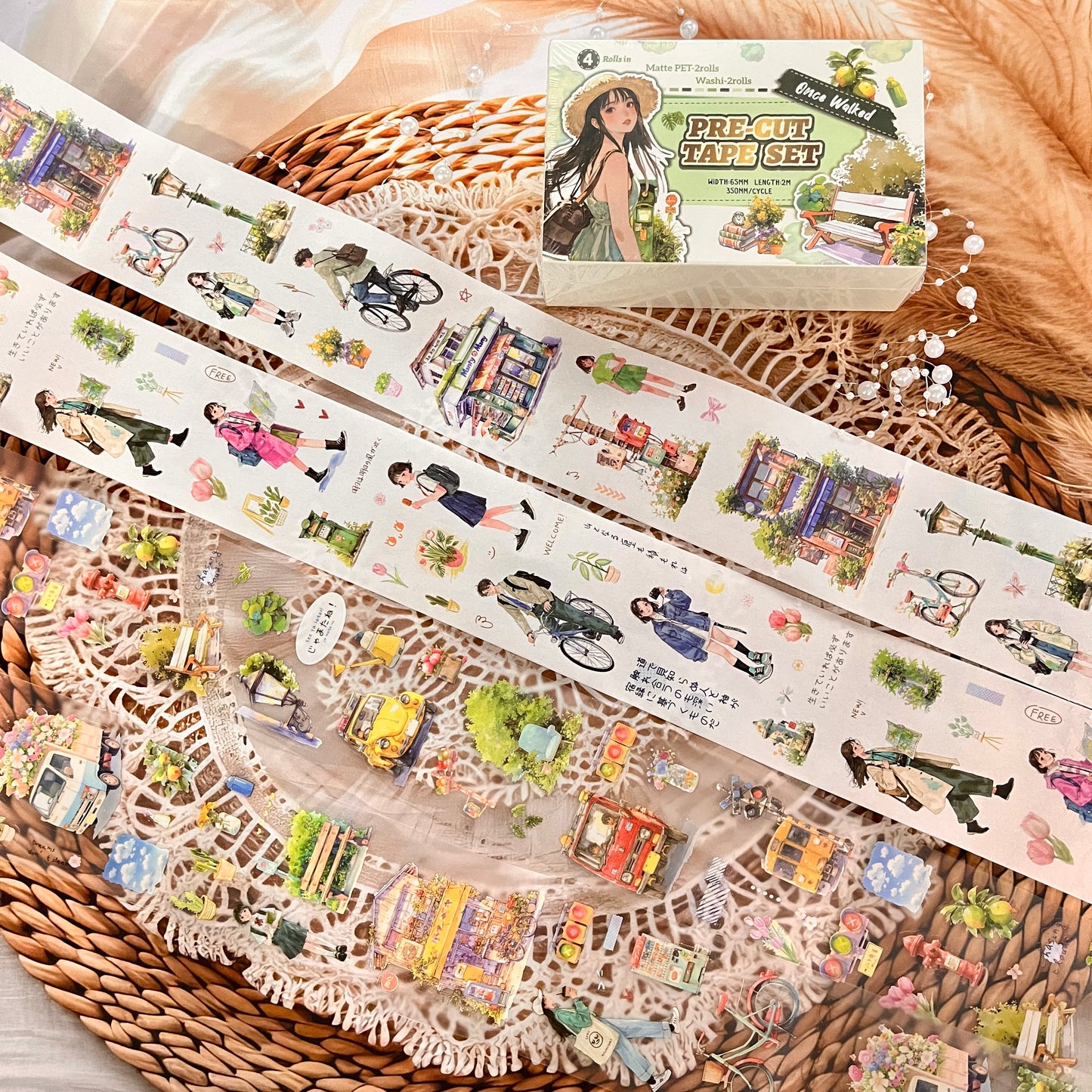 4 Rolls Surprise Time Series INS Characters Life Theme Tape Box