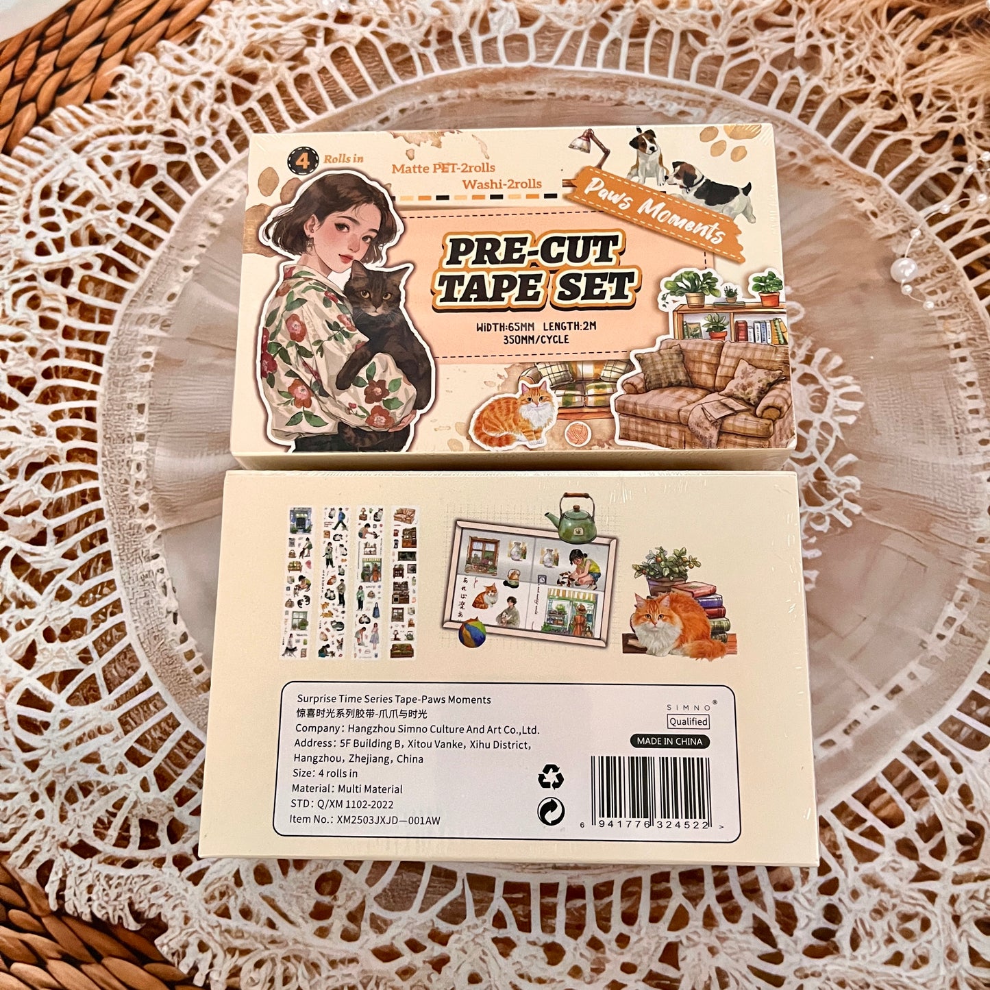 4 Rolls Surprise Time Series INS Characters Life Theme Tape Box