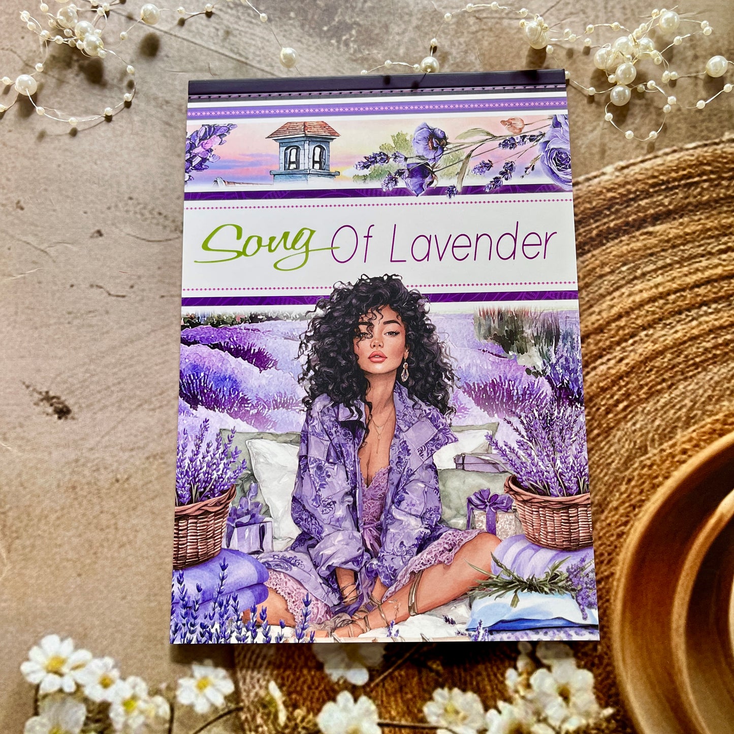 20 Sheets Song of Lavender Pretty Retro Character Sticker Book