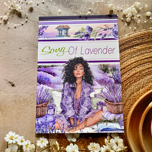 20 Sheets Song of Lavender Pretty Retro Character Sticker Book