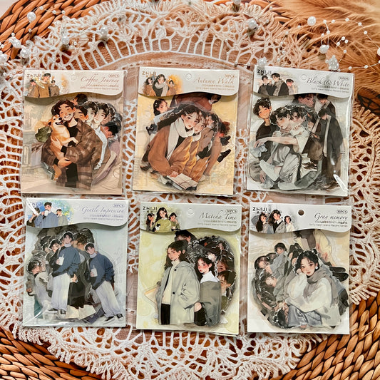 30 Pcs Teenage Heart Island Book series Character Pet Sticker Pack