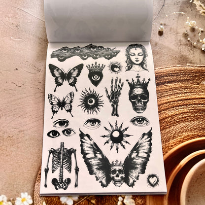 20 Sheets The Silent Fear Scary Ghost Sticker Book