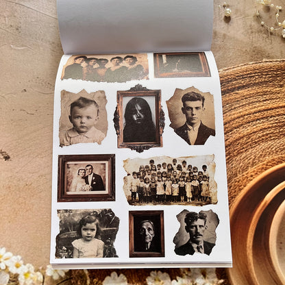 20 Sheets The Silent Fear Scary Ghost Sticker Book