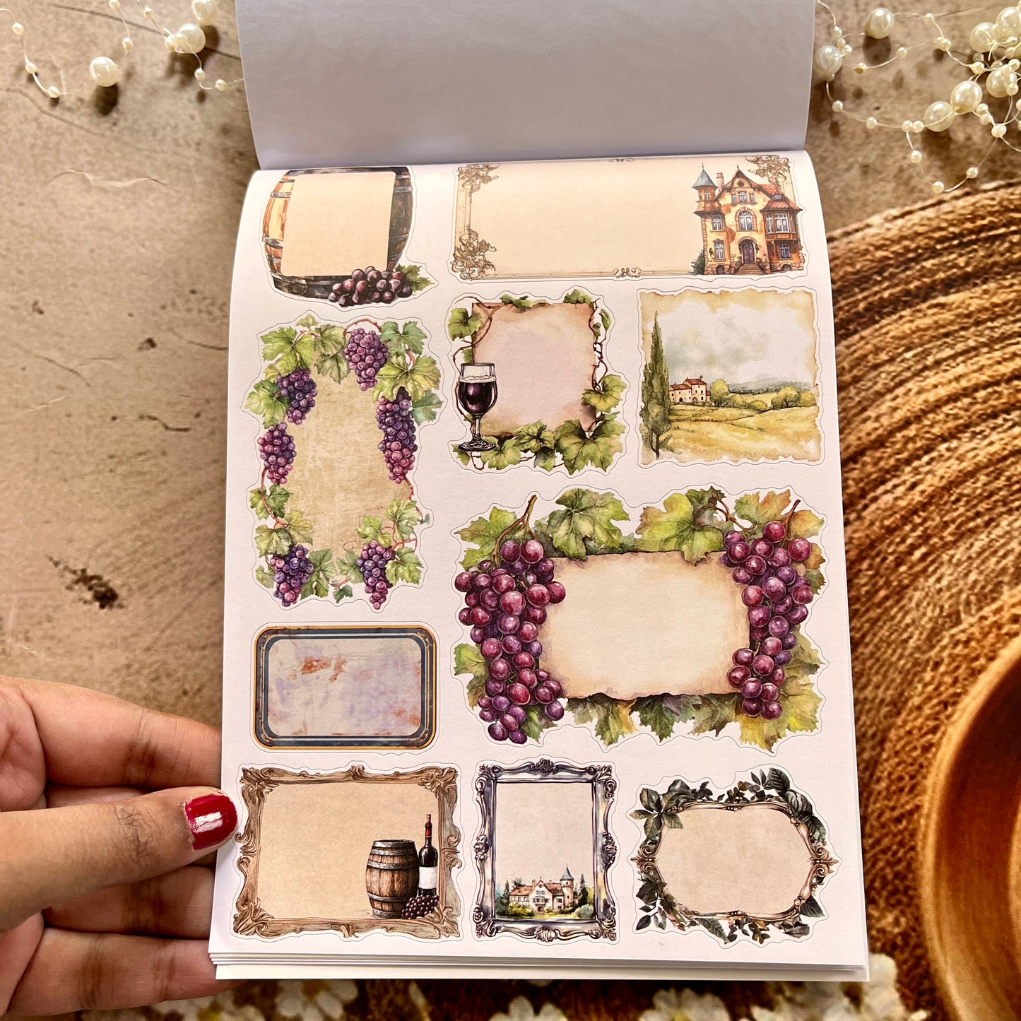 20 Sheets Bubby Feast Fun Retro Character Sticker Book