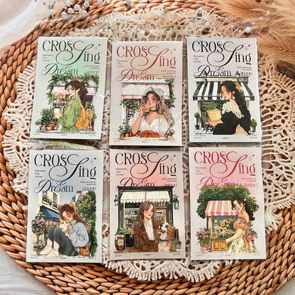 15 pcs Laser White Kraft Splendid Days Series Character Girl Stickers