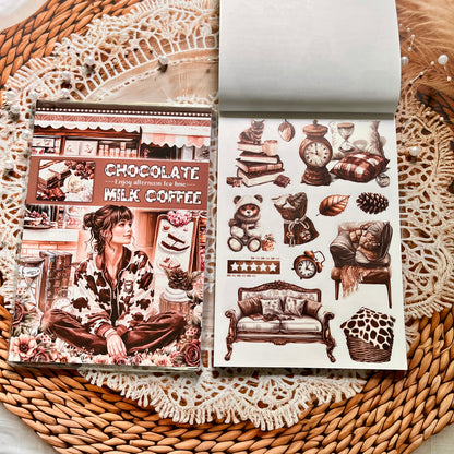 20 Sheets Nightfall Island Style Creative Sticker Book