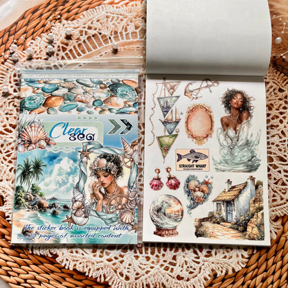 20 Sheets Nightfall Island Style Creative Sticker Book