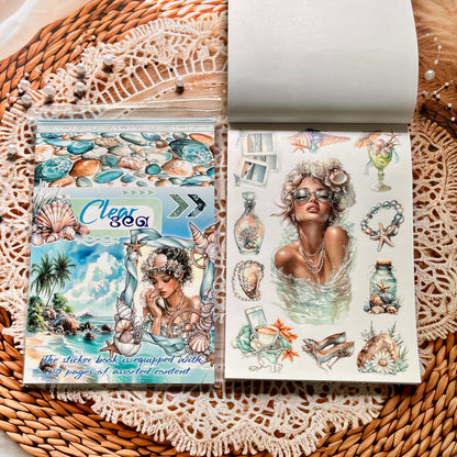 20 Sheets Nightfall Island Style Creative Sticker Book