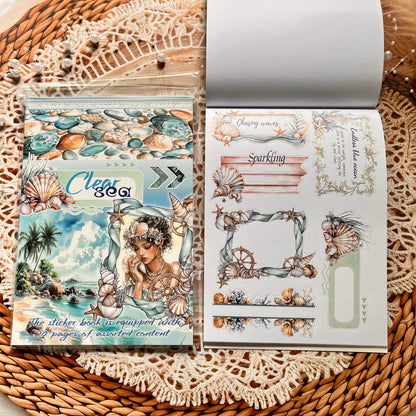 20 Sheets Nightfall Island Style Creative Sticker Book