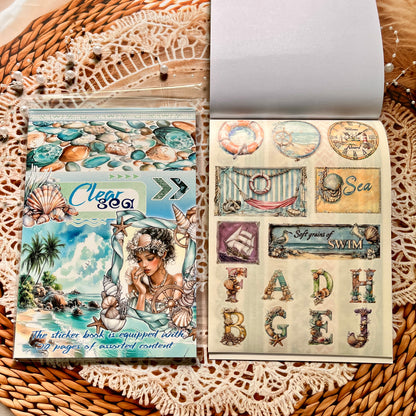 20 Sheets Nightfall Island Style Creative Sticker Book