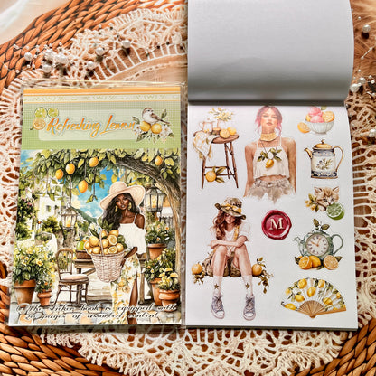 20 Sheets Nightfall Island Style Creative Sticker Book