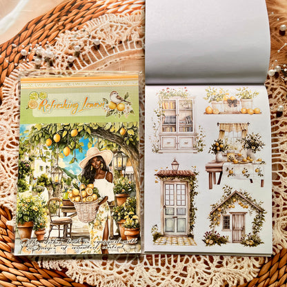 20 Sheets Nightfall Island Style Creative Sticker Book