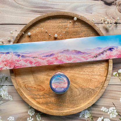 1 Roll Sky is Blue and Pretty Pink Trees Pet Tape For Scrapbooking