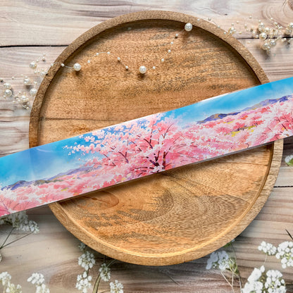 1 Roll Sky is Blue and Pretty Pink Trees Pet Tape For Scrapbooking