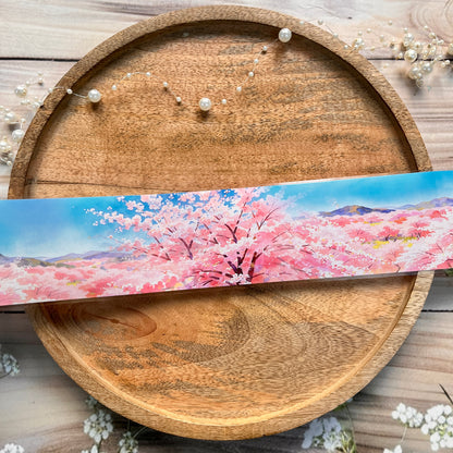 1 Roll Sky is Blue and Pretty Pink Trees Pet Tape For Scrapbooking