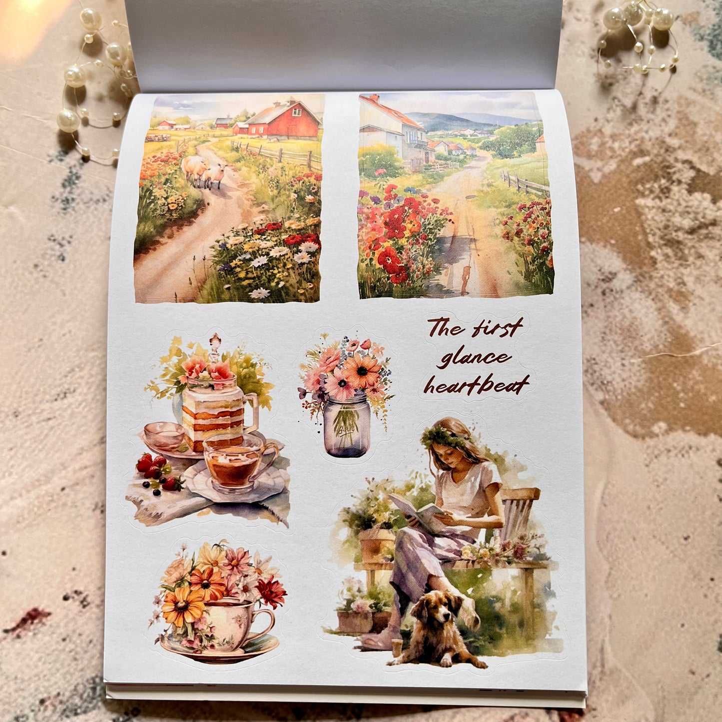 20 Sheets The Voice of the Spring Pretty Character Sticker Book