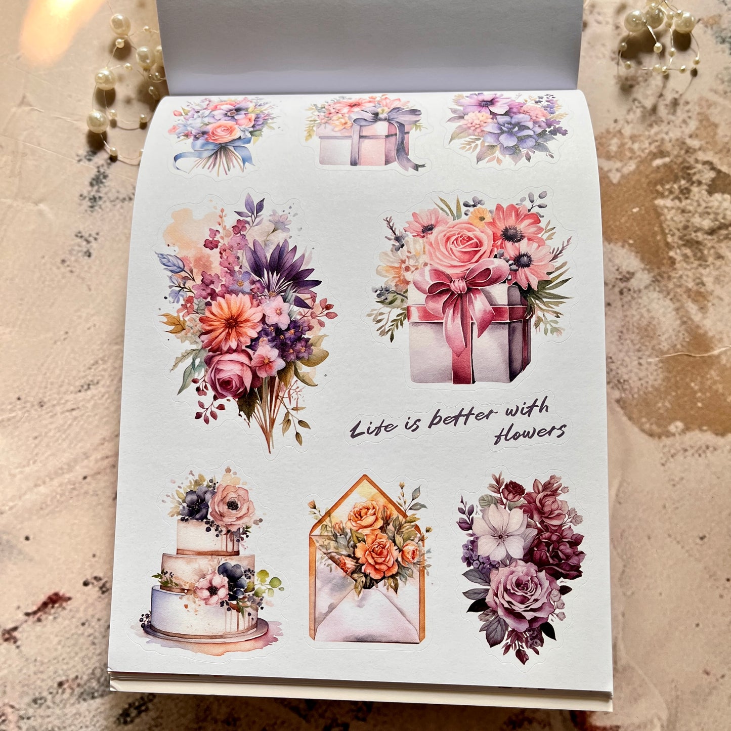 20 Sheets The Voice of the Spring Pretty Character Sticker Book