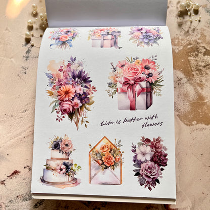 20 Sheets The Voice of the Spring Pretty Character Sticker Book