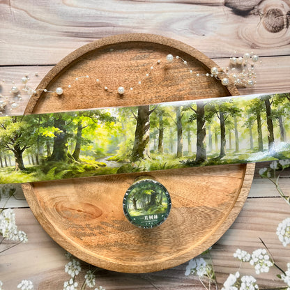 1 Roll Patch of Woods Forest Trees Pet Tape For Scrapbooking