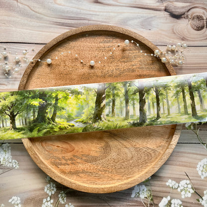 1 Roll Patch of Woods Forest Trees Pet Tape For Scrapbooking
