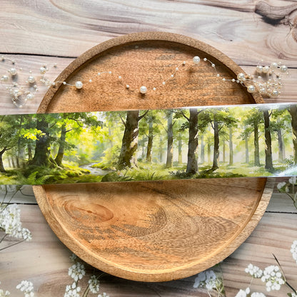 1 Roll Patch of Woods Forest Trees Pet Tape For Scrapbooking