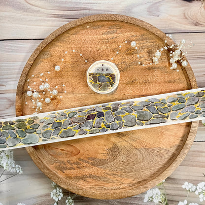 1 Roll Slate Small Green Brick Road Washi Tape For Scrapbooking