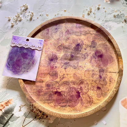 20 pcs Flower Shadow Dream Catcher Series Watercolor Sticker Pack