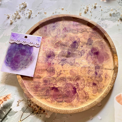 20 pcs Flower Shadow Dream Catcher Series Watercolor Sticker Pack