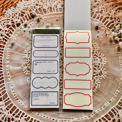 30 pcs Wandering Random Series Light Vintage Long Strip Memo Pad