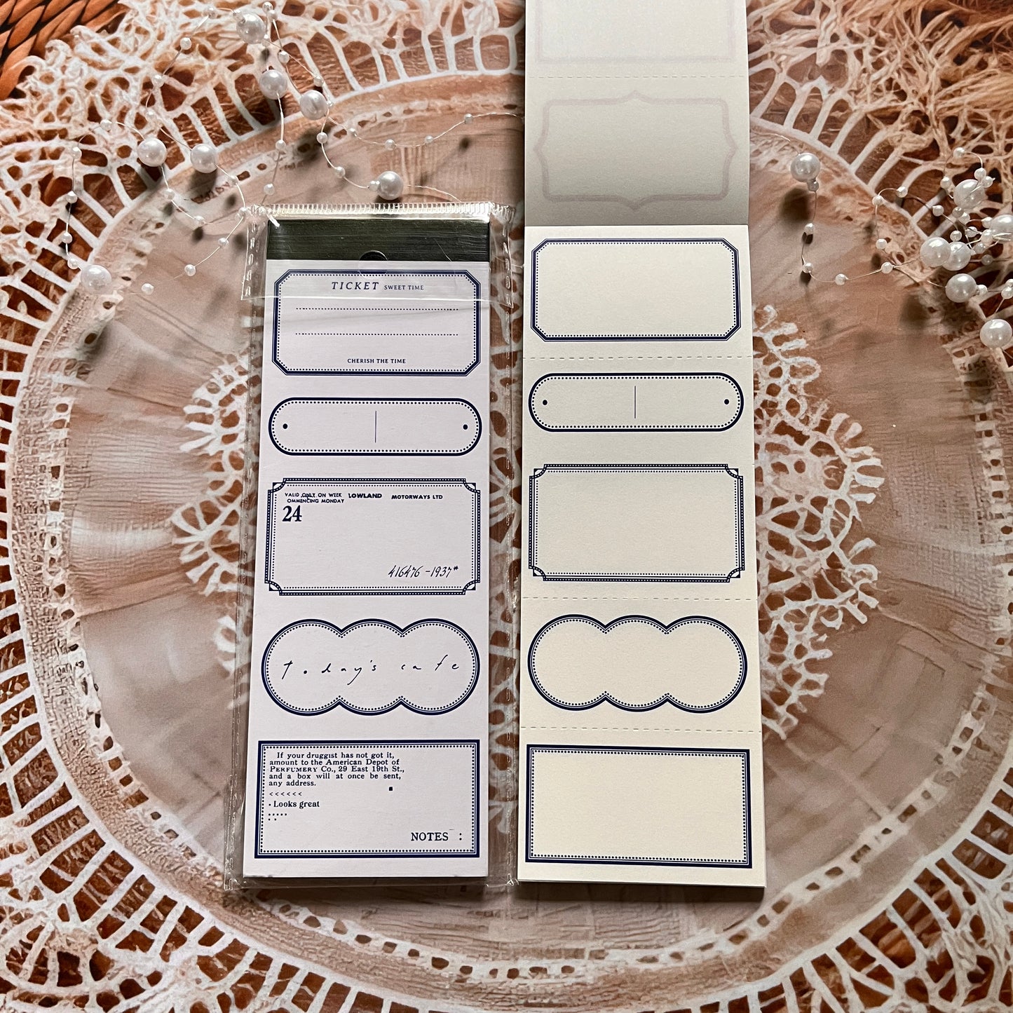30 pcs Wandering Random Series Light Vintage Long Strip Memo Pad