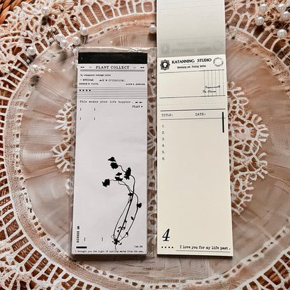 30 pcs Wandering Random Series Light Vintage Long Strip Memo Pad