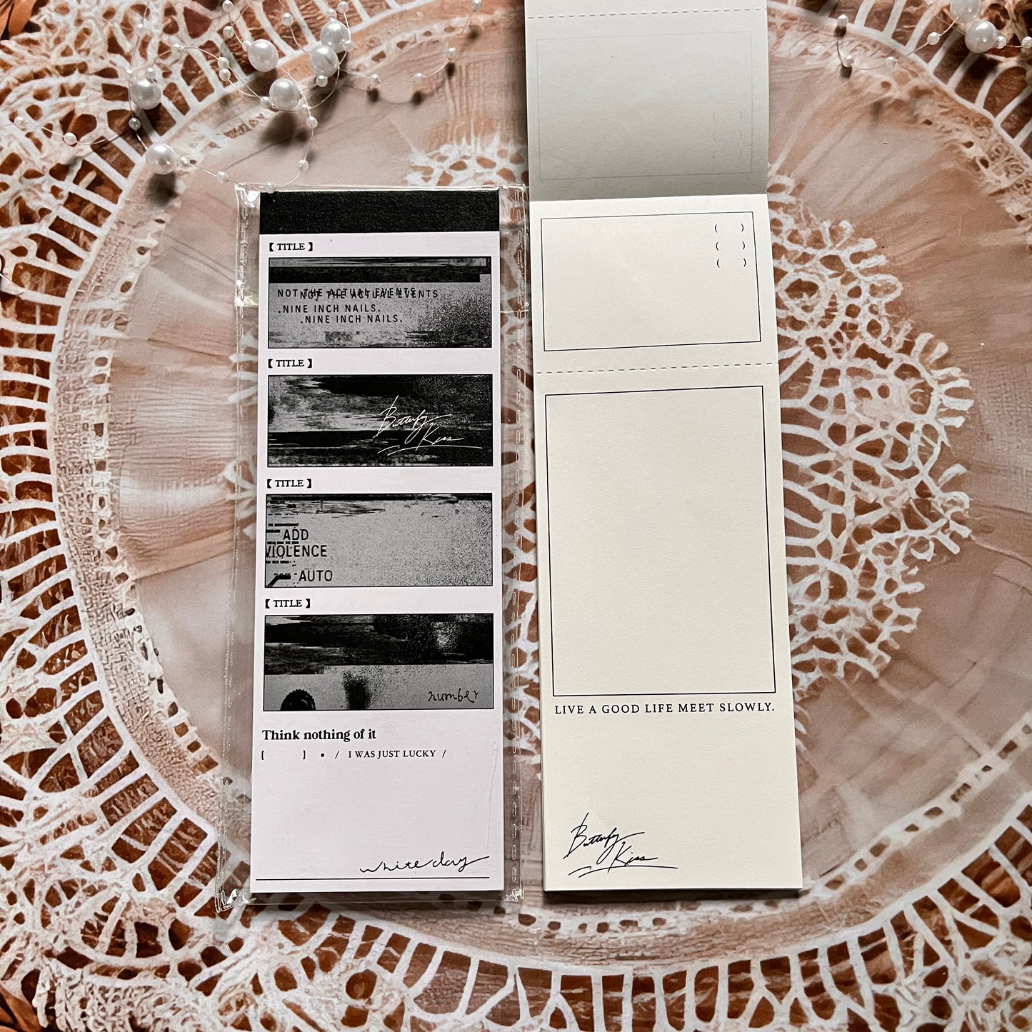 30 pcs Wandering Random Series Light Vintage Long Strip Memo Pad