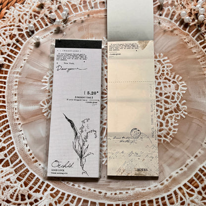 30 pcs Wandering Random Series Light Vintage Long Strip Memo Pad